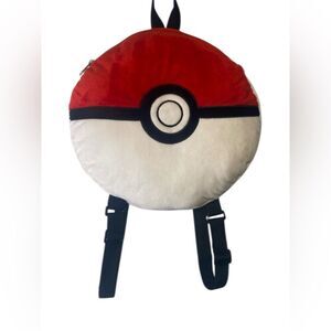 Red and White Poké Ball Pillow Kids Backpack
